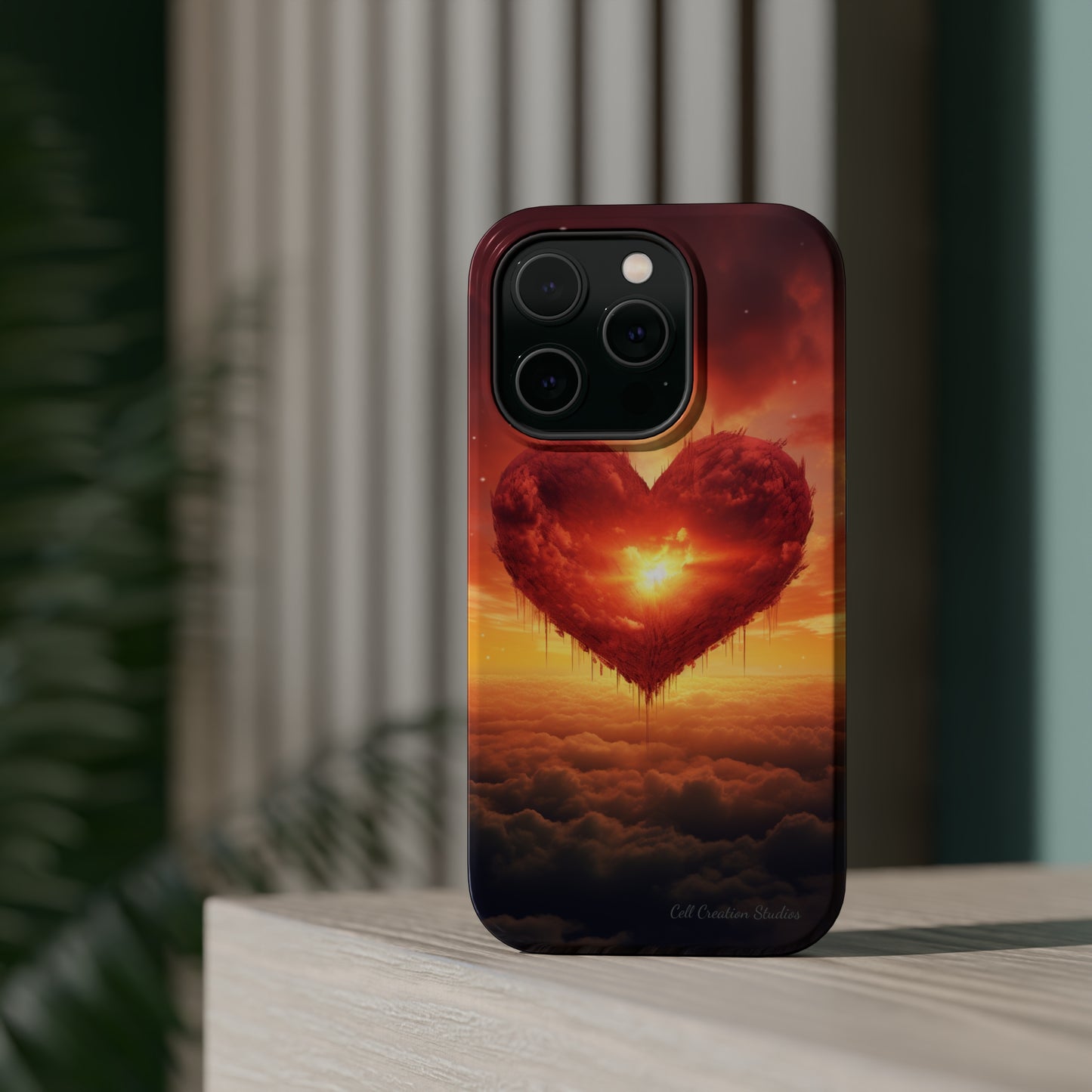 Introducing the "Sky-Heart Radiance" Cell Phone Case – Carry Love's Glow Everywhere You Go -MagSafe Tough Cases