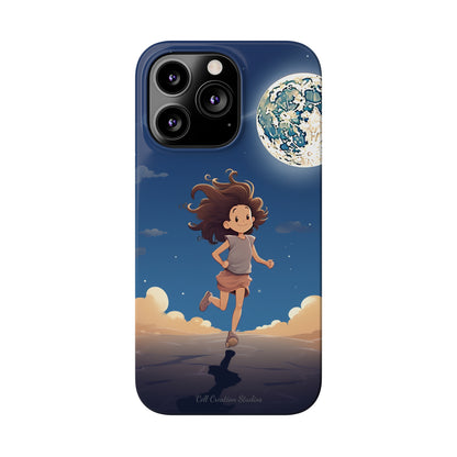 Introducing the "Moonlit Runner" Cell Phone Case – Embrace Adventure with a Captivating Moonlit Design -Slim Phone Cases