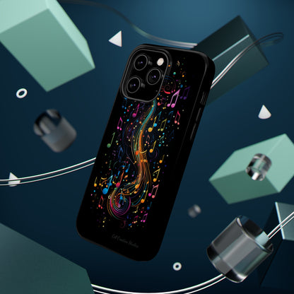 Elevate Your Style and Passion for Music with Our "Harmonious Notes" Cell Phone Case -MagSafe Tough Cases