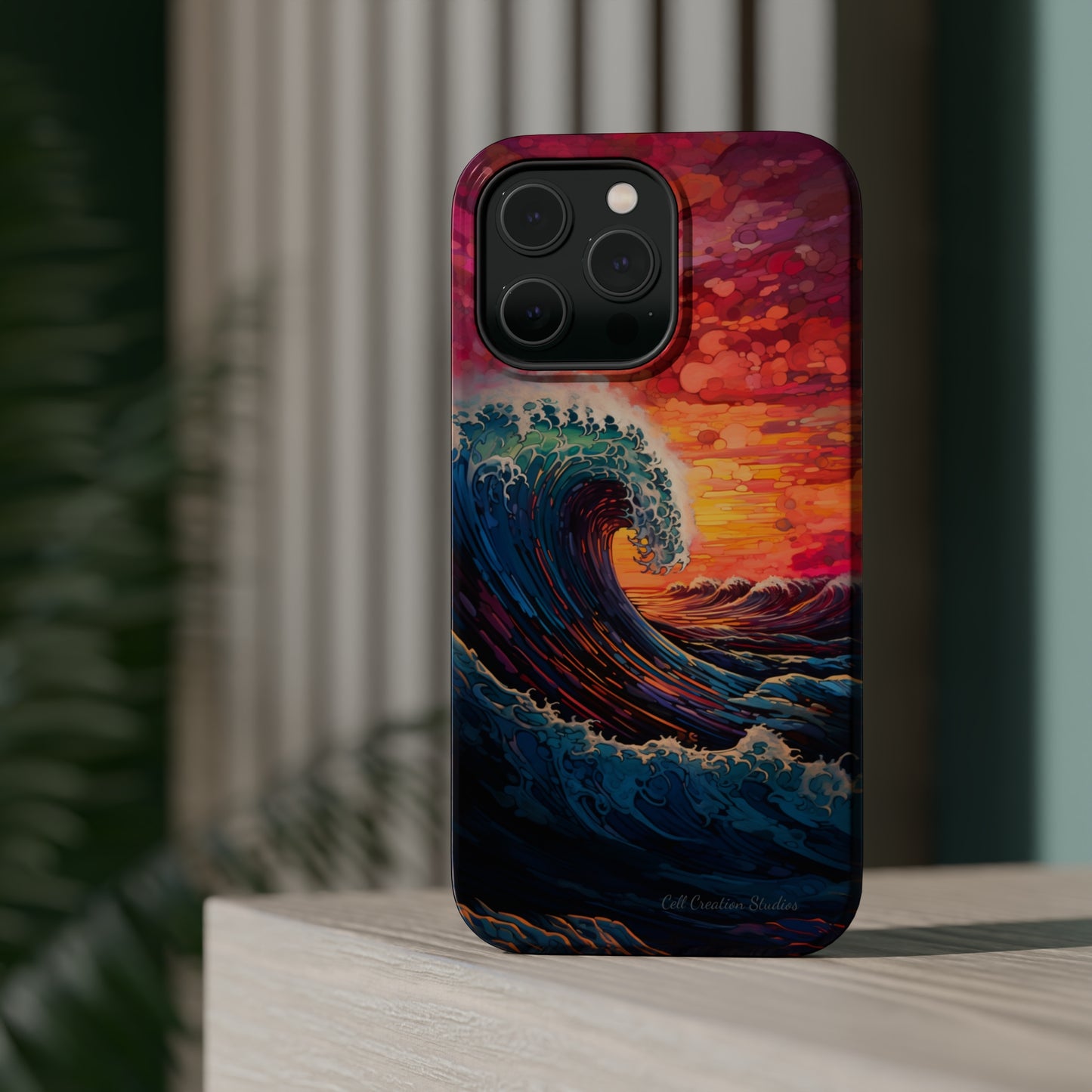 "Colorful Ocean Wave" Cell Phone Case -MagSafe Tough Cases