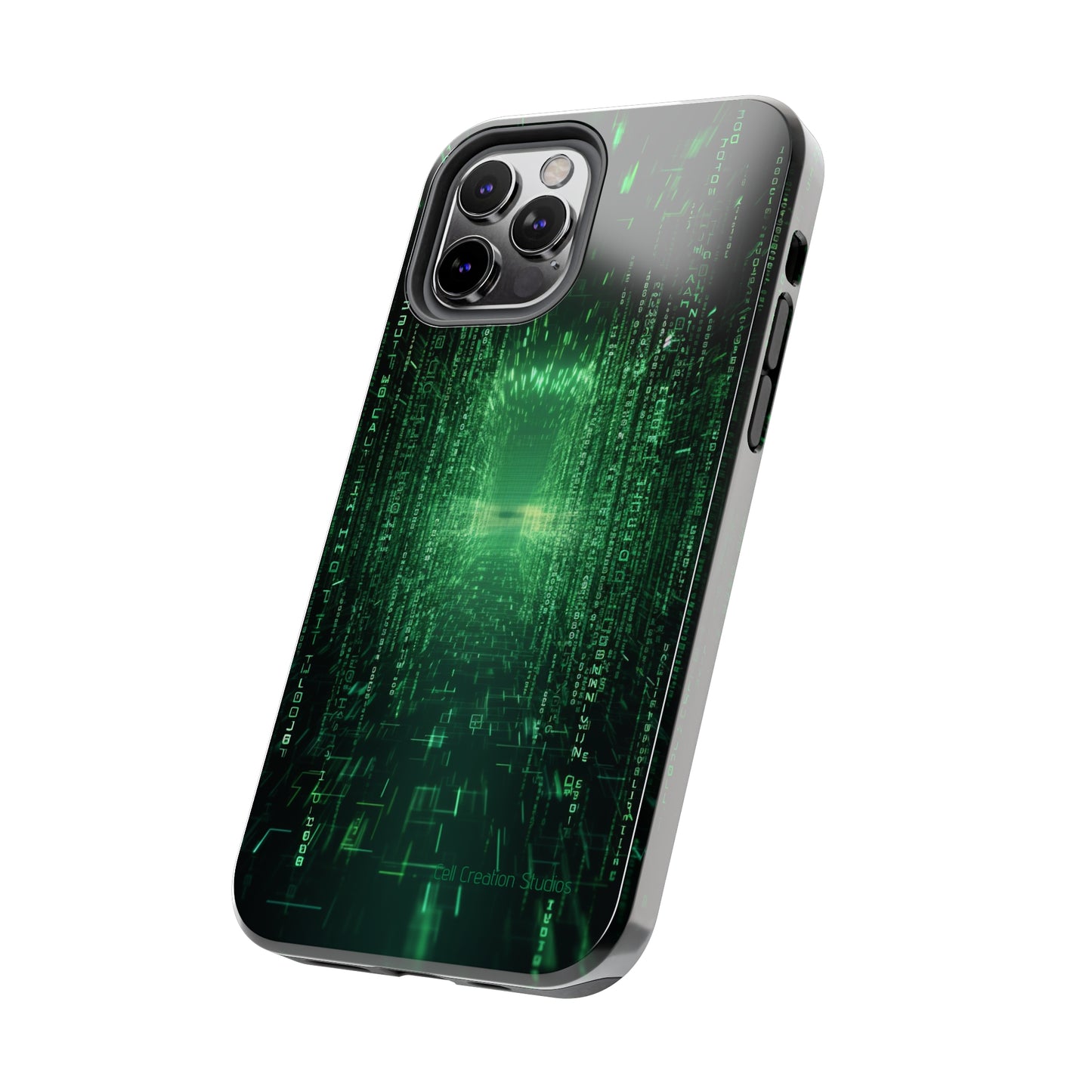 Introducing our "Digital Code Stream" Cell Phone Case – where style meets technology for your device's protection -Tough Phone Cases