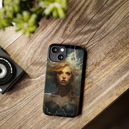 Introducing the "Electrifying Beauty" Cell Phone Case – Sparks of Style and Power -Slim Phone Cases