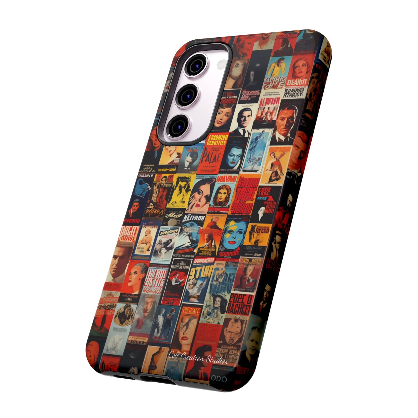 Introducing the "Vintage Movie Poster Collage" Cell Phone Case – Timeless Hollywood Charm -Tough Cases