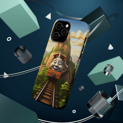 The "Mountain Journey Train" Character Phone Case -MagSafe Tough Cases