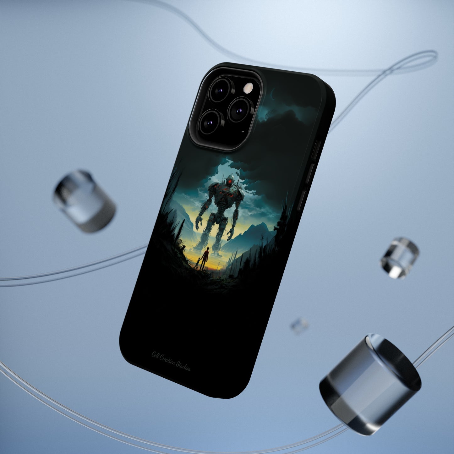 Introducing the "Rising Titan" Cell Phone Case – Witness the Astonishing Emergence of a Giant Robot! -MagSafe Tough Cases