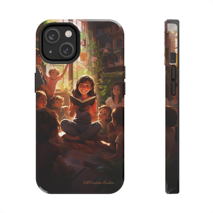 Introducing the "Inspiring Teacher's Tale" Cell Phone Case – Capture the Joy of Storytime -Tough Phone Cases