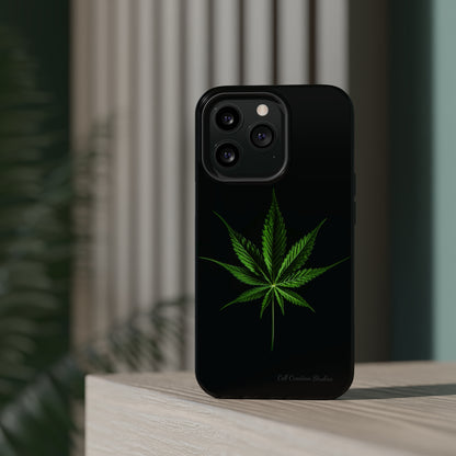 "Cannabis Chic" Marijuana Leaf Phone Case -MagSafe Tough Cases