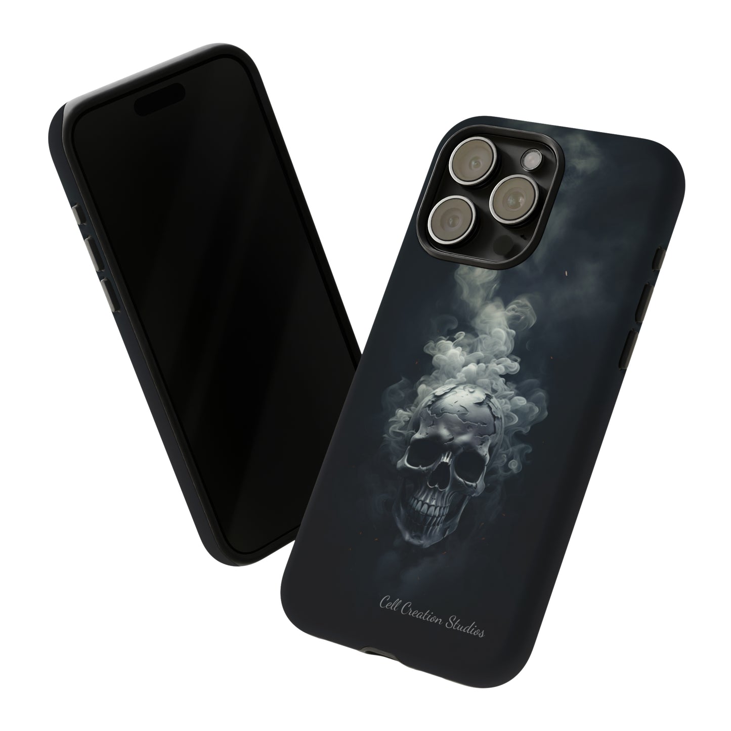 "Ethereal Skull Noir" -Tough iPhone Cases