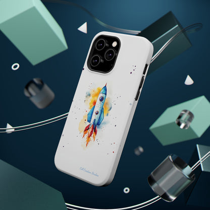 Introducing our "Cosmic Rocket" Cell Phone Case – Where Style Meets Adventure -MagSafe Tough Cases