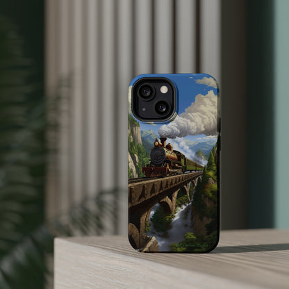 The "Scenic Mountain Train" Phone Case -MagSafe Tough Cases