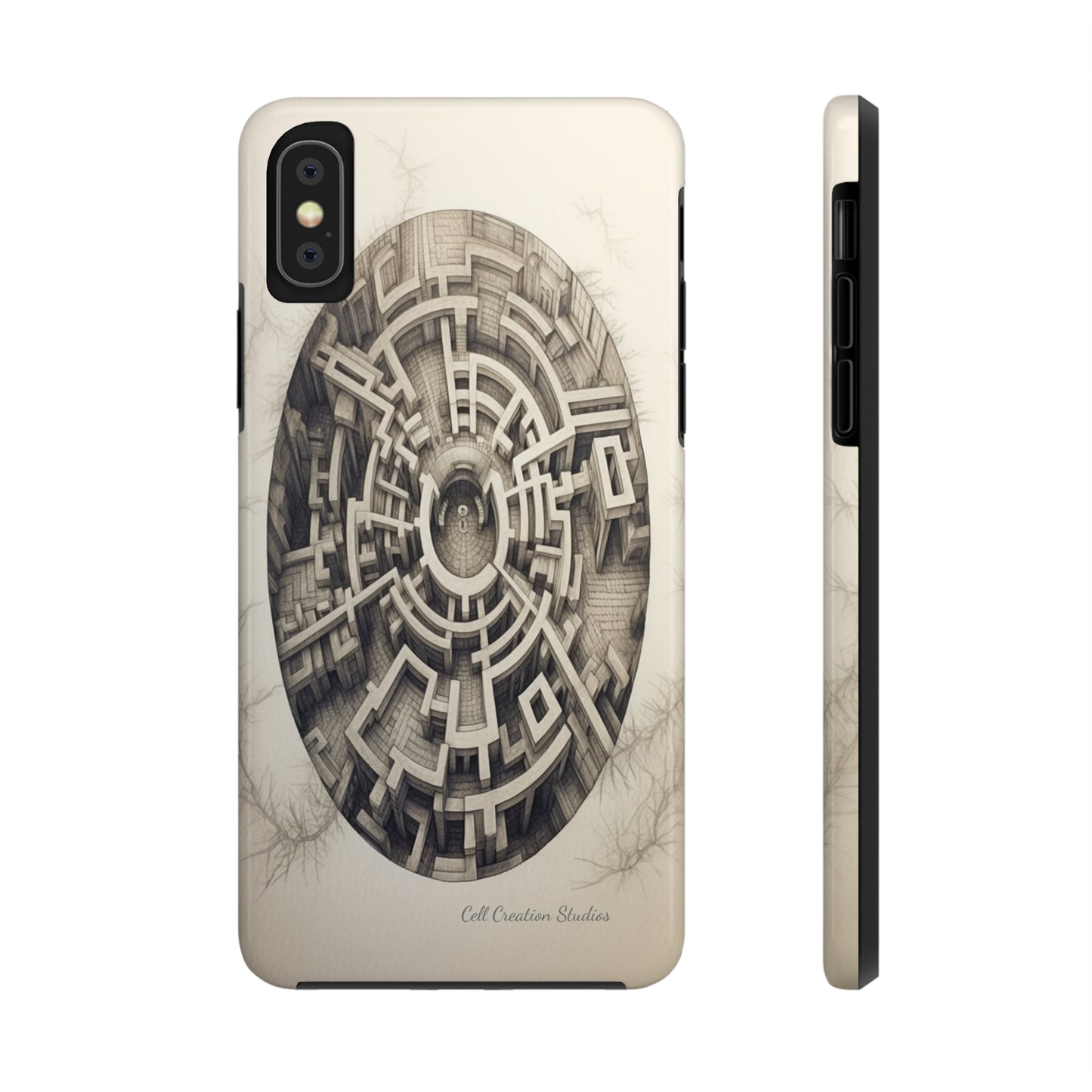 "Discover the Mystery: Maze-Inspired Cell Phone Case" -Tough Phone Cases