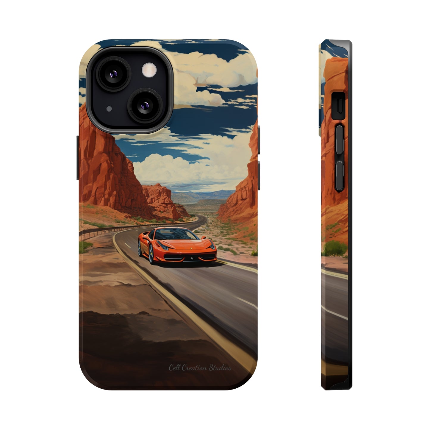 "Desert Racer Ferrari Edition" -MagSafe Tough iPhone Cases