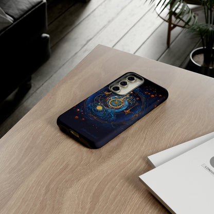 "Cosmic Clock Elegance" -Tough Samsung Phone Cases