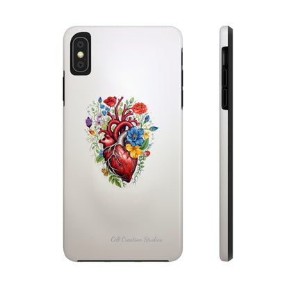 "Floral Heart Harmony" -Tough iPhone Cases