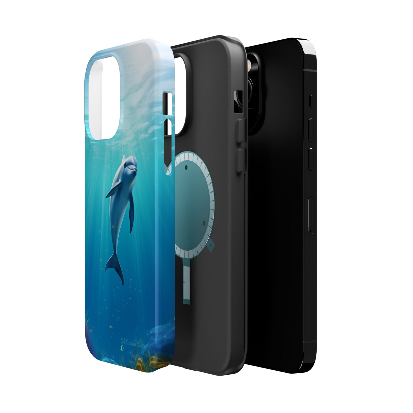 The "Dolphin Serenity" -MagSafe Tough iPhone Cases