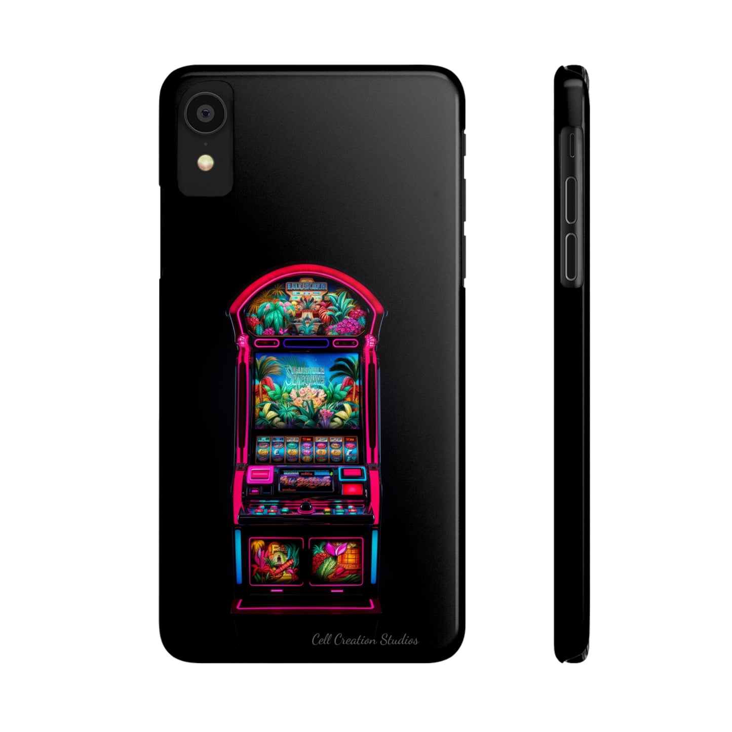 Introducing the "Vibrant Slot Frenzy" Cell Phone Case – Experience the Thrill of Colors and Luck -Slim Phone Cases