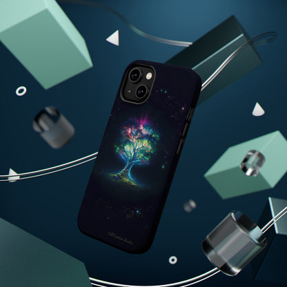 Introducing the "Holographic Tree of Life" Cell Phone Case – A Visionary Blend of Art and Technology -MagSafe Tough Cases