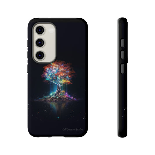 Introducing the "Vibrant Glow Tree" Cell Phone Case – Radiate Elegance with Nature's Brilliance -Tough Cases