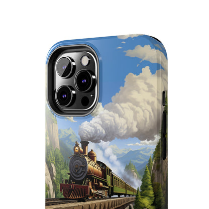 The "Scenic Mountain Train" Phone Case -Tough Phone Cases