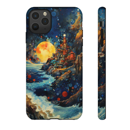 "Moonlit Coastal Vista" -Tough iPhone Cases