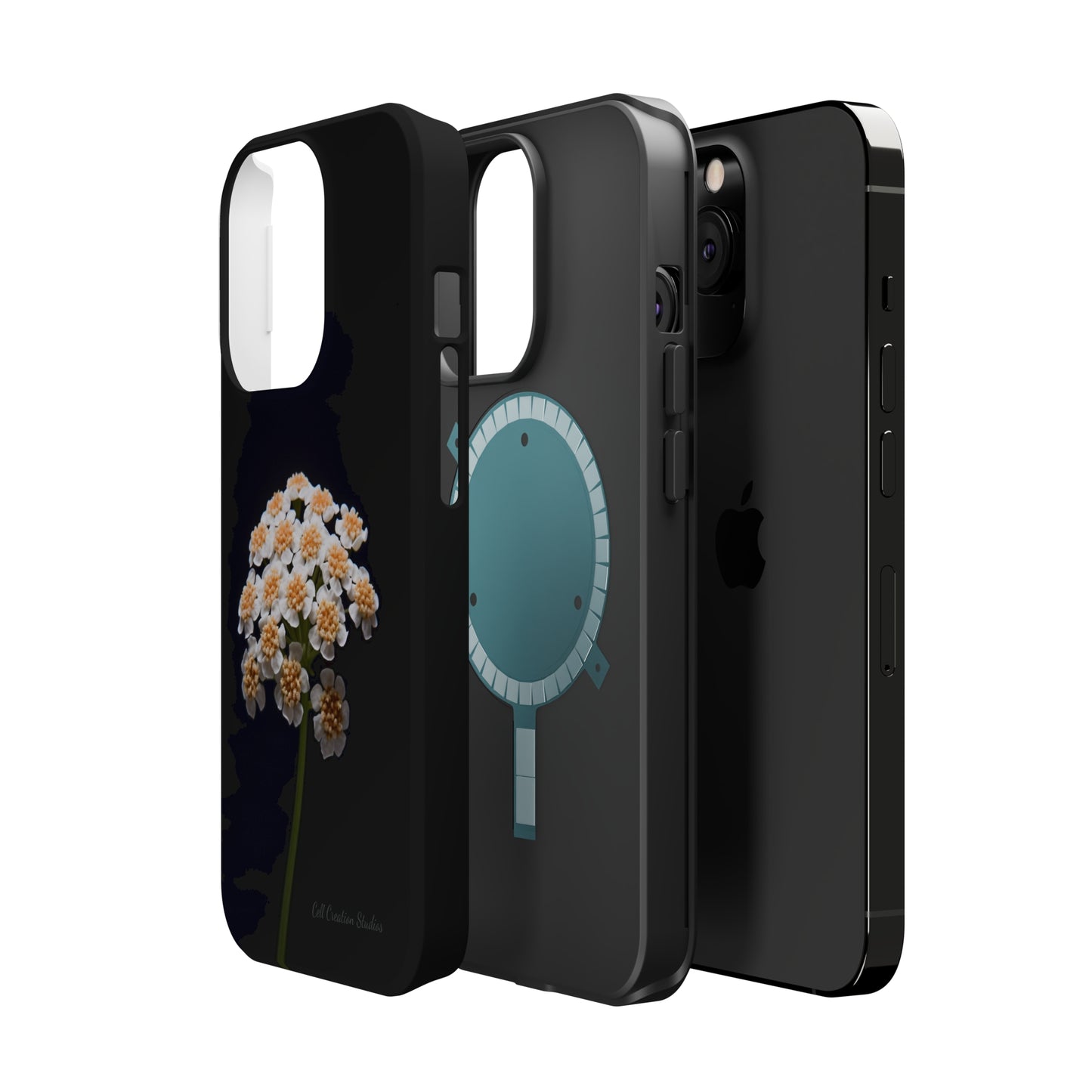 "Elegant Yarrow Bloom" Phone Case -MagSafe Tough Cases