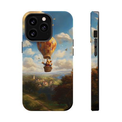 Introducing the "Winnie-The-Pooh's Balloon Adventure" Cell Phone Case – Soar to New Heights in Style -MagSafe Tough Cases