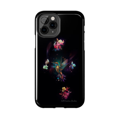 Introducing the "Floral Harmony Hummingbird" Cell Phone Case – Where Elegance Meets Nature -Tough Phone Cases