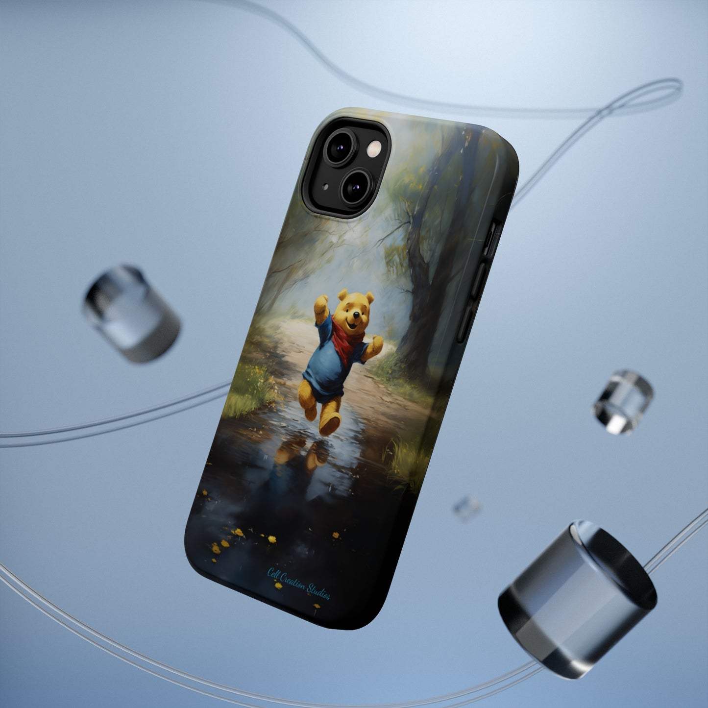 Introducing the "Winnie-The-Pooh Puddle Splash" Cell Phone Case – A Splash of Nostalgic Fun -MagSafe Tough Cases