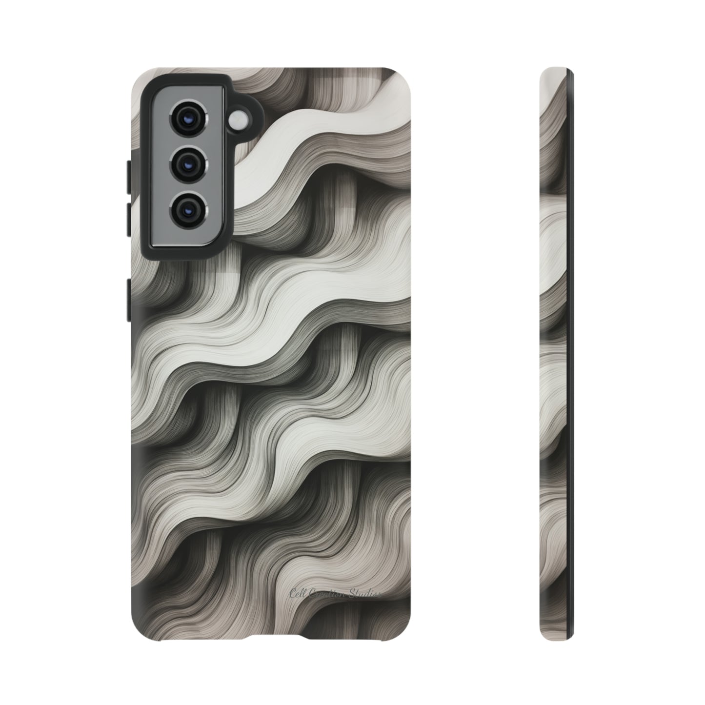 The "Geometric Waves" Cell Phone Case -Tough Cases