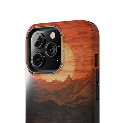 The "Sunset Mountains" Phone Case -Tough Phone Cases