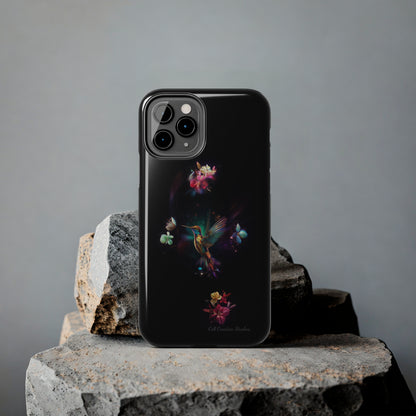 Introducing the "Floral Harmony Hummingbird" Cell Phone Case – Where Elegance Meets Nature -Tough Phone Cases