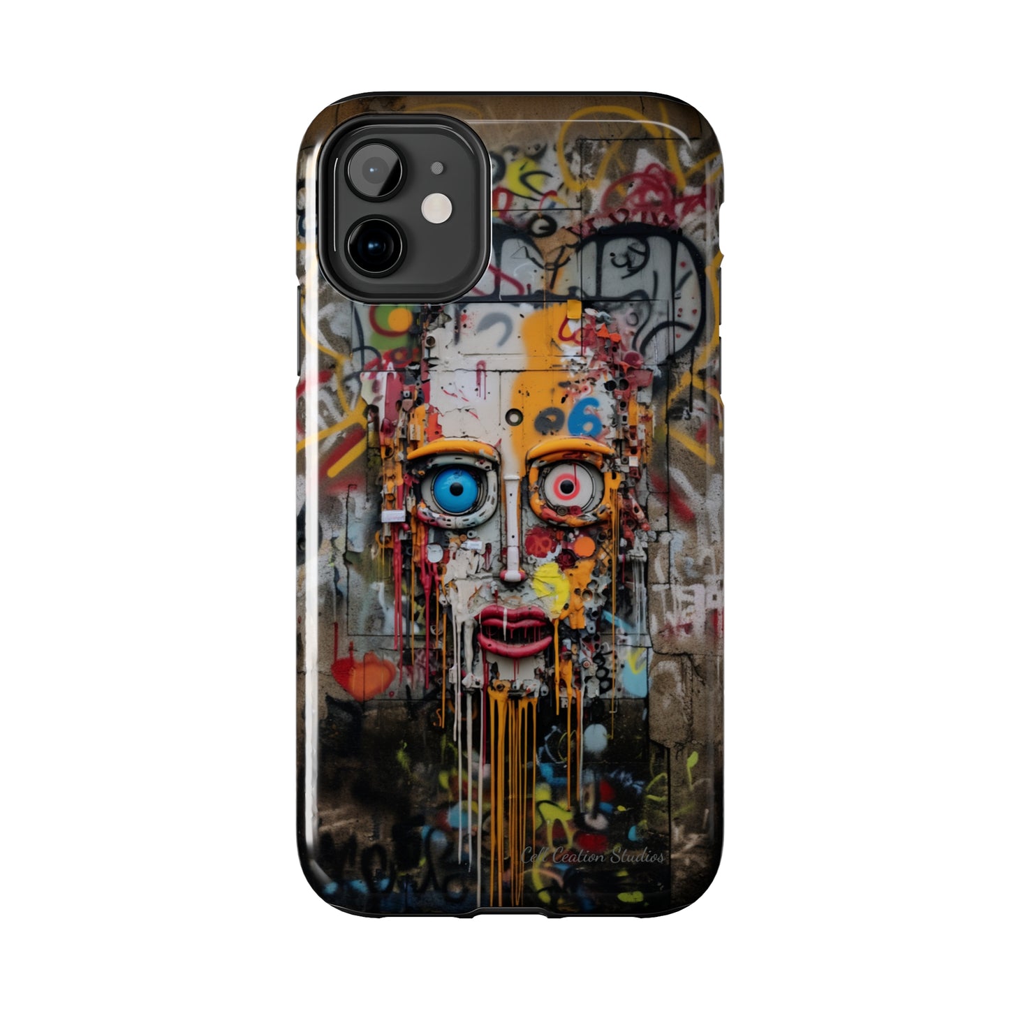 "Urban Graffiti Face" -Tough Phone Cases