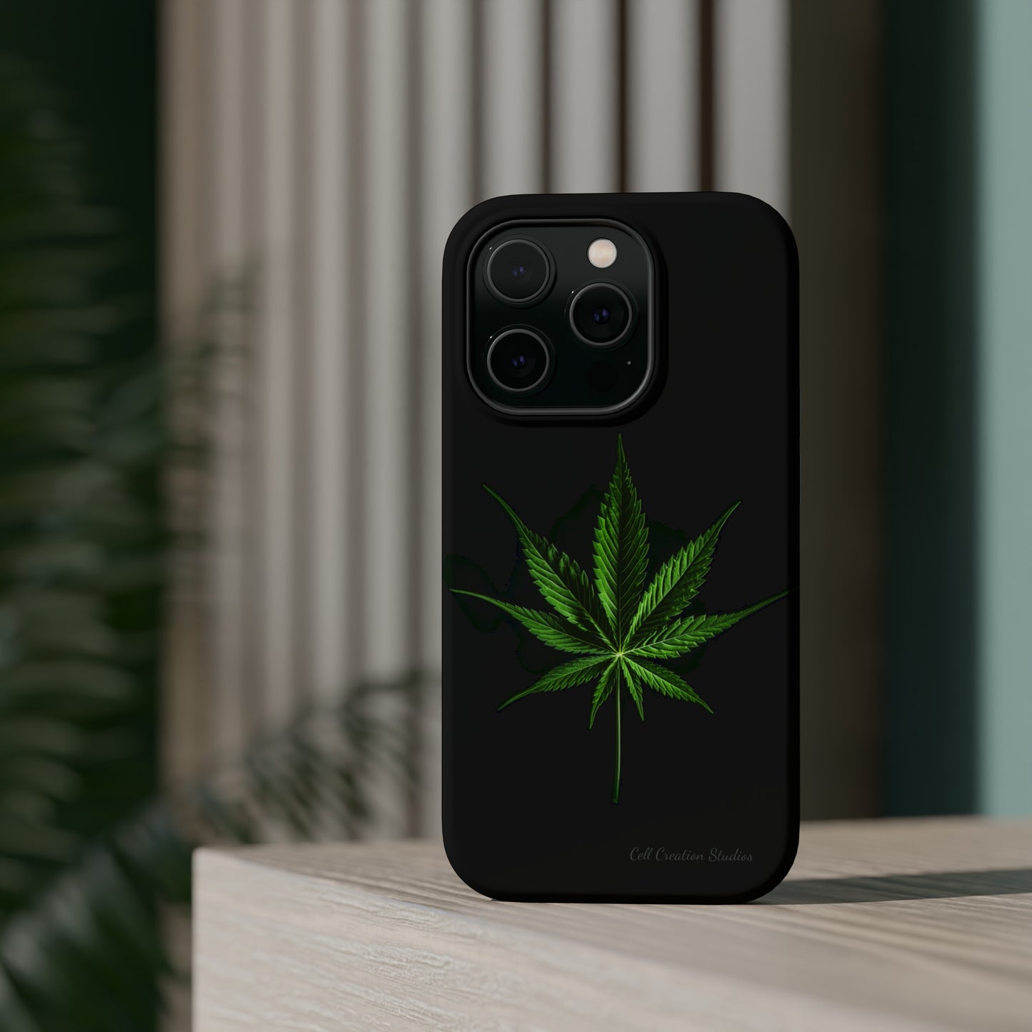 "Cannabis Chic" Marijuana Leaf Phone Case -MagSafe Tough Cases