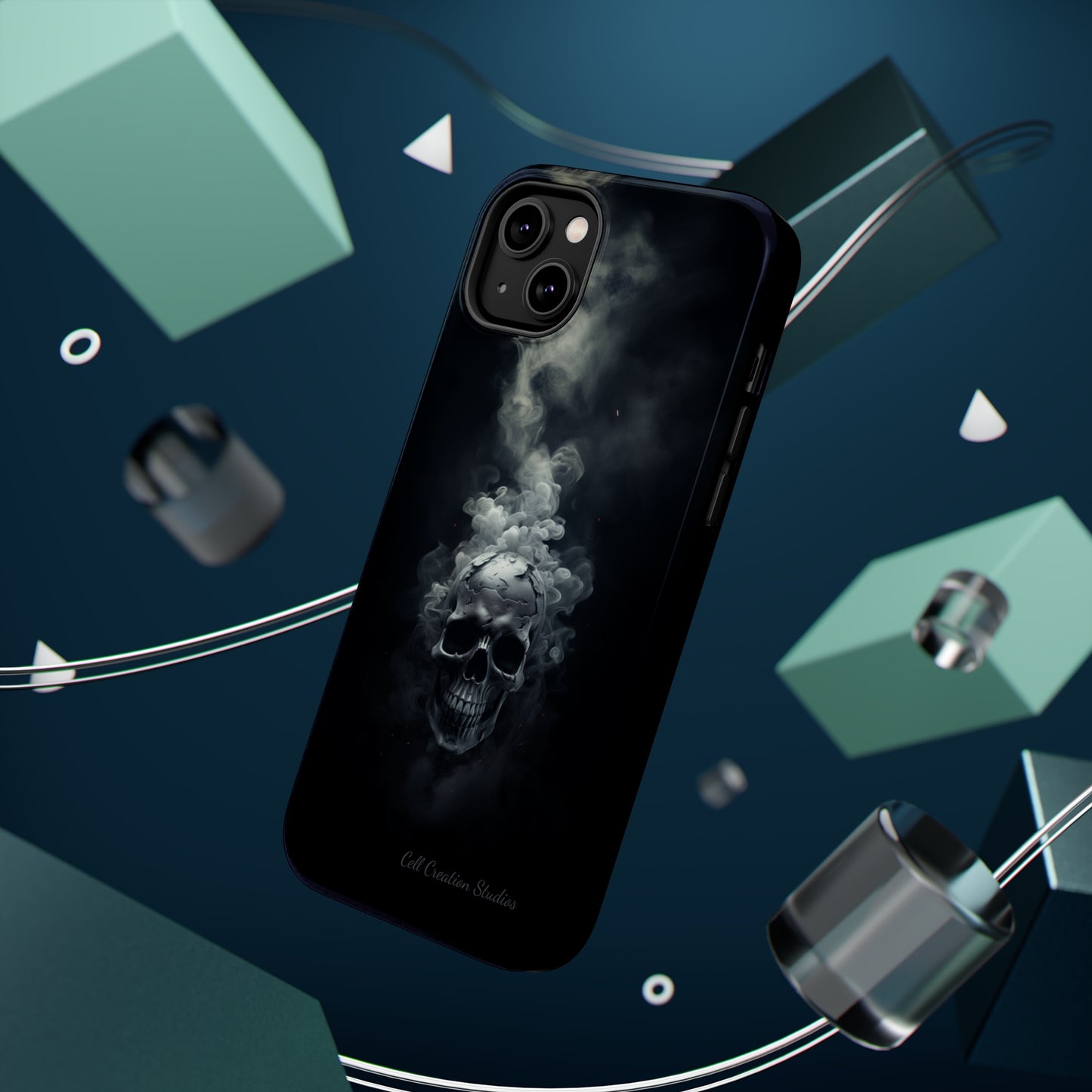 "Ethereal Skull Noir" -MagSafe Tough iPhone Cases