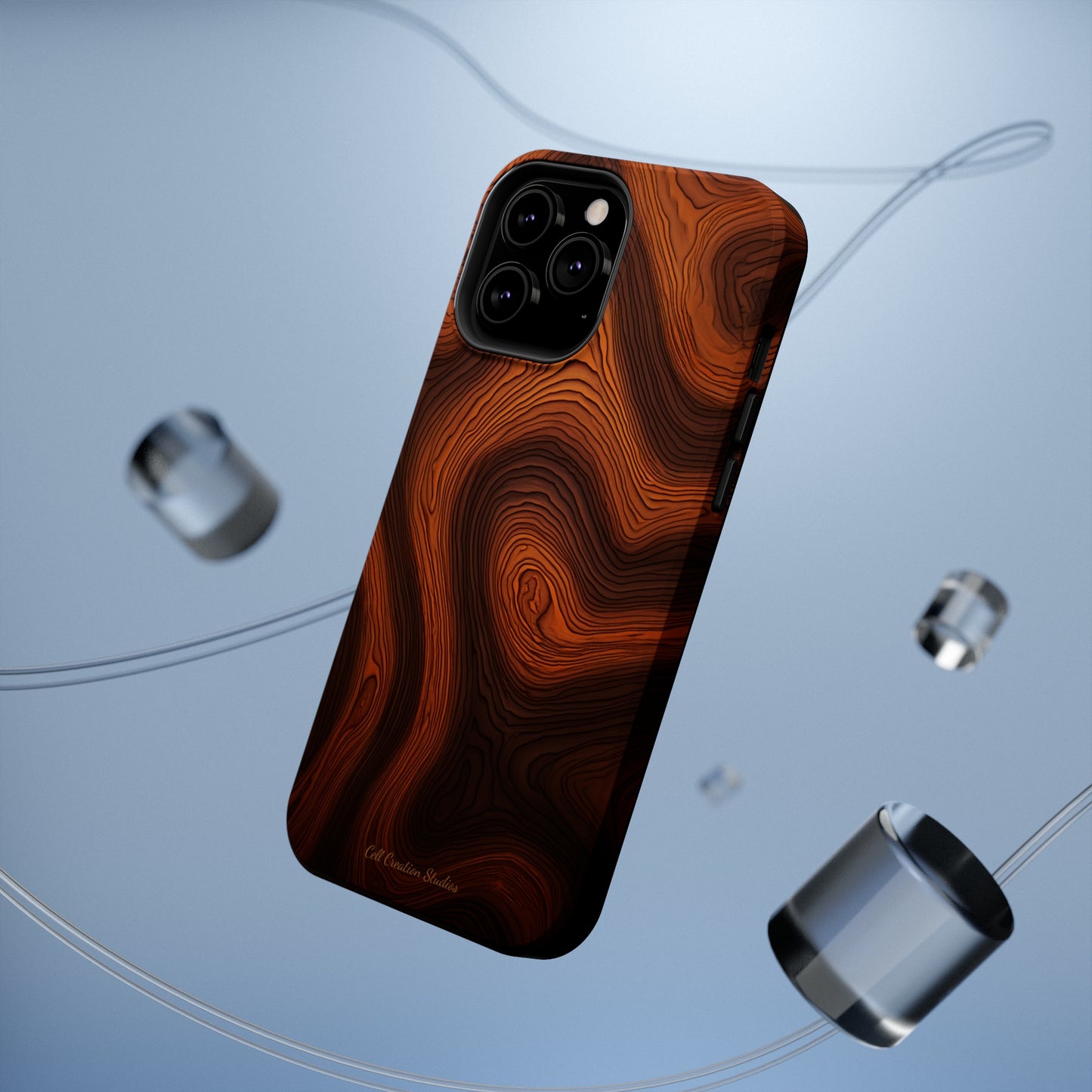 Introducing the "Natural Woodgrain" Cell Phone Case – Embrace Organic Beauty with Wood Pattern Design -MagSafe Tough Cases