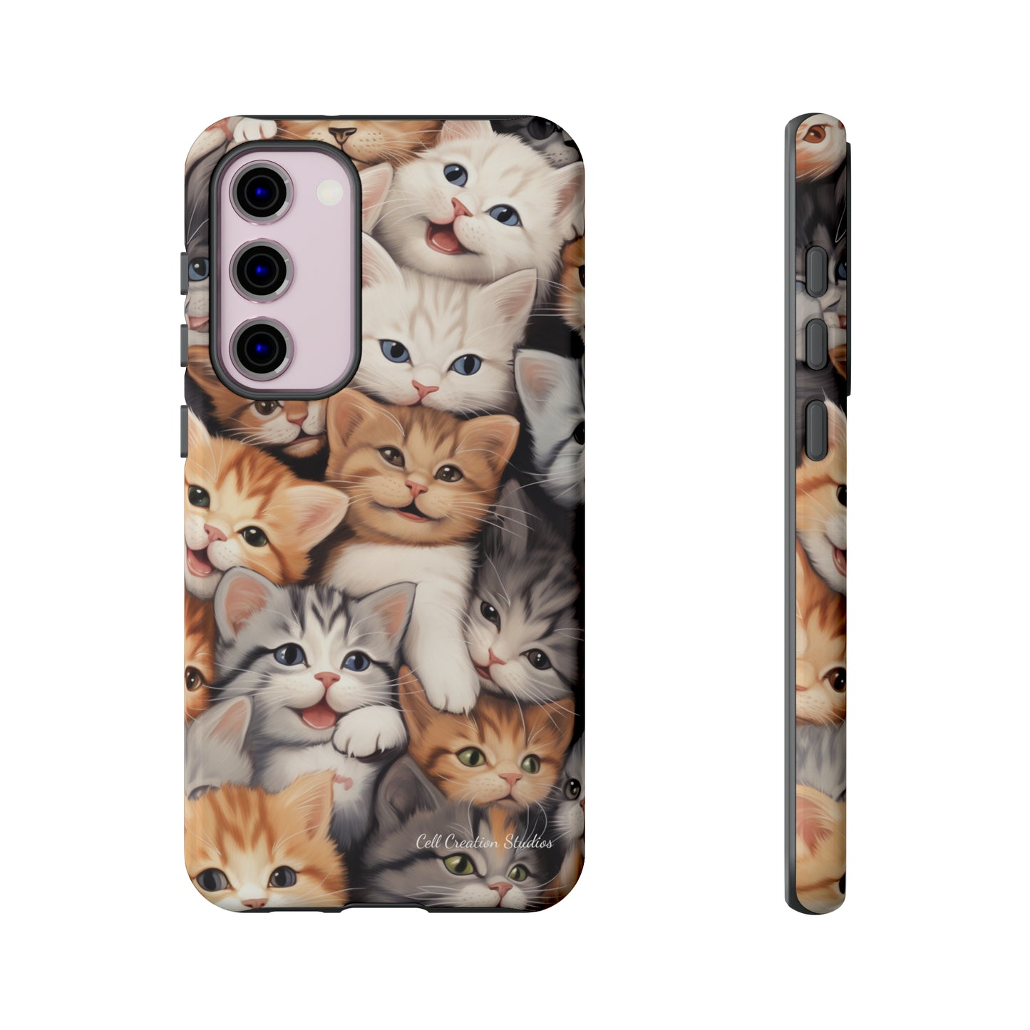 "Kitten Cuddle Haven" Phone Case -Tough Cases