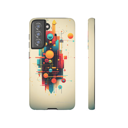 The "Colorful Geometric Pattern" Cell Phone Case- Elevate Your Phone's Look -Tough Cases