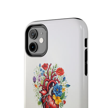 "Floral Heart Harmony" -Tough iPhone Cases