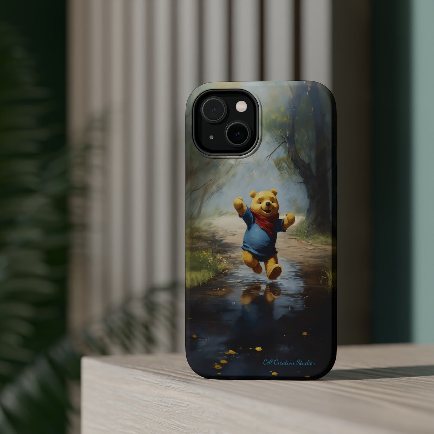 Introducing the "Winnie-The-Pooh Puddle Splash" Cell Phone Case – A Splash of Nostalgic Fun -MagSafe Tough Cases