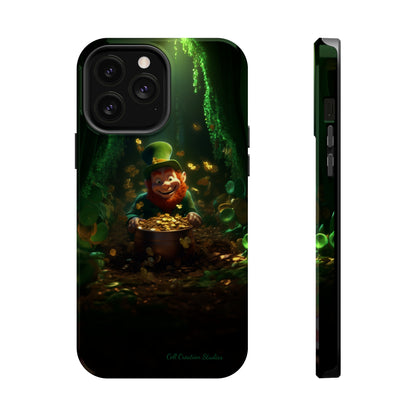 Introducing the "Leprechaun's Pot of Gold" Cell Phone Case – A Touch of Irish Charm -MagSafe Tough Cases