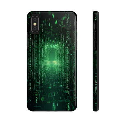 Introducing our "Digital Code Stream" Cell Phone Case – where style meets technology for your device's protection -Tough Phone Cases