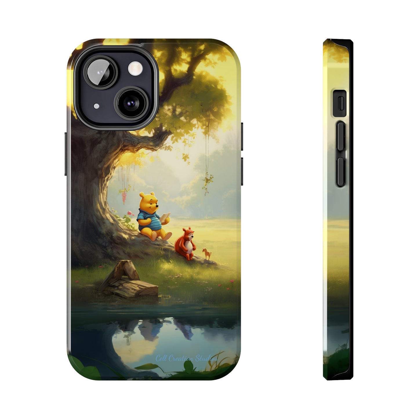 Introducing the "Winnie-The-Pooh Storytime" Cell Phone Case – A Nostalgic Journey with Friends -Tough Phone Cases