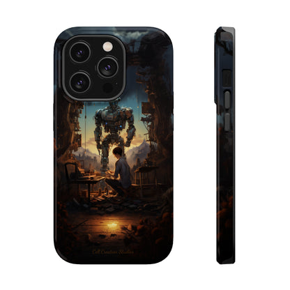 Introducing the "Mechanical Bond" Cell Phone Case – Witness a Captivating Moment of Giant Robot and Boy -MagSafe Tough Cases