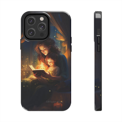 Introducing the "Bedtime Story Bliss" Cell Phone Case – Cherish Heartwarming Moments with Every Glance -Tough Phone Cases