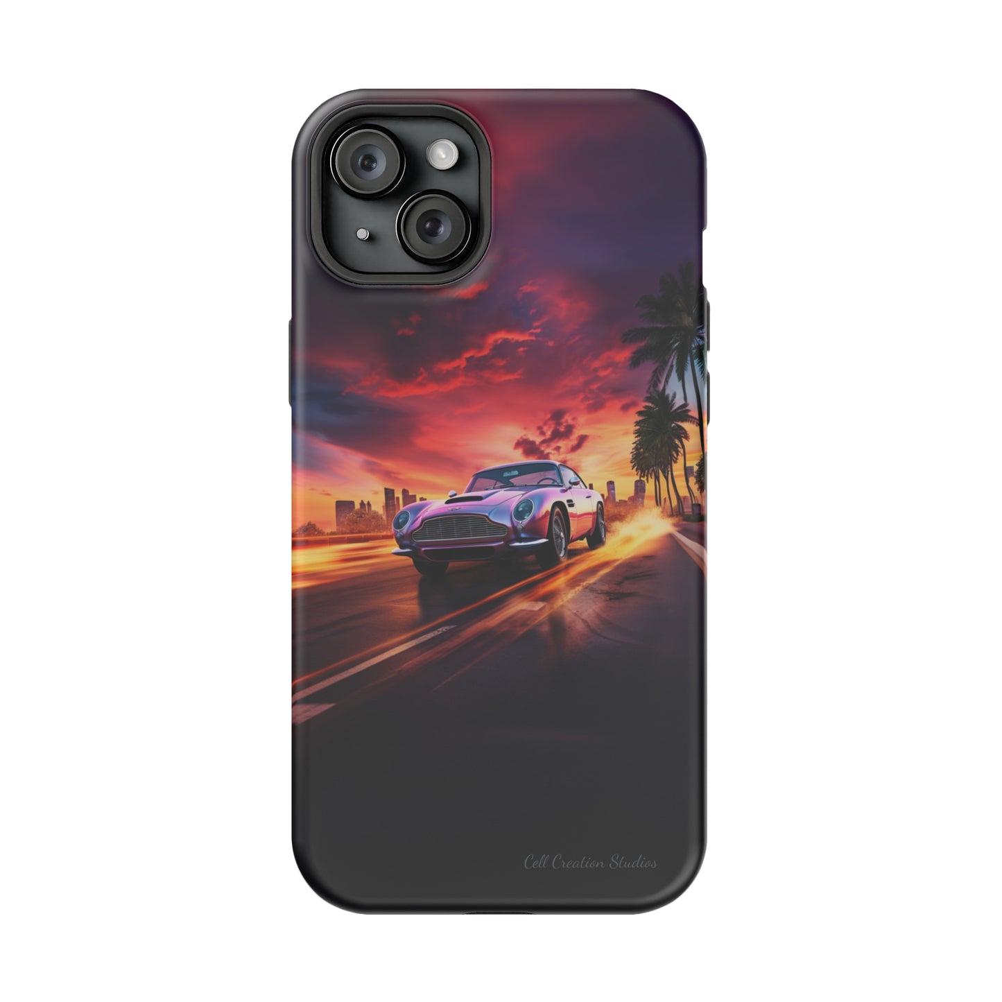 "Silver Aston Martin Racing" -MagSafe Tough iPhone Cases