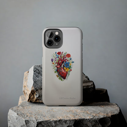 "Floral Heart Harmony" -Tough iPhone Cases