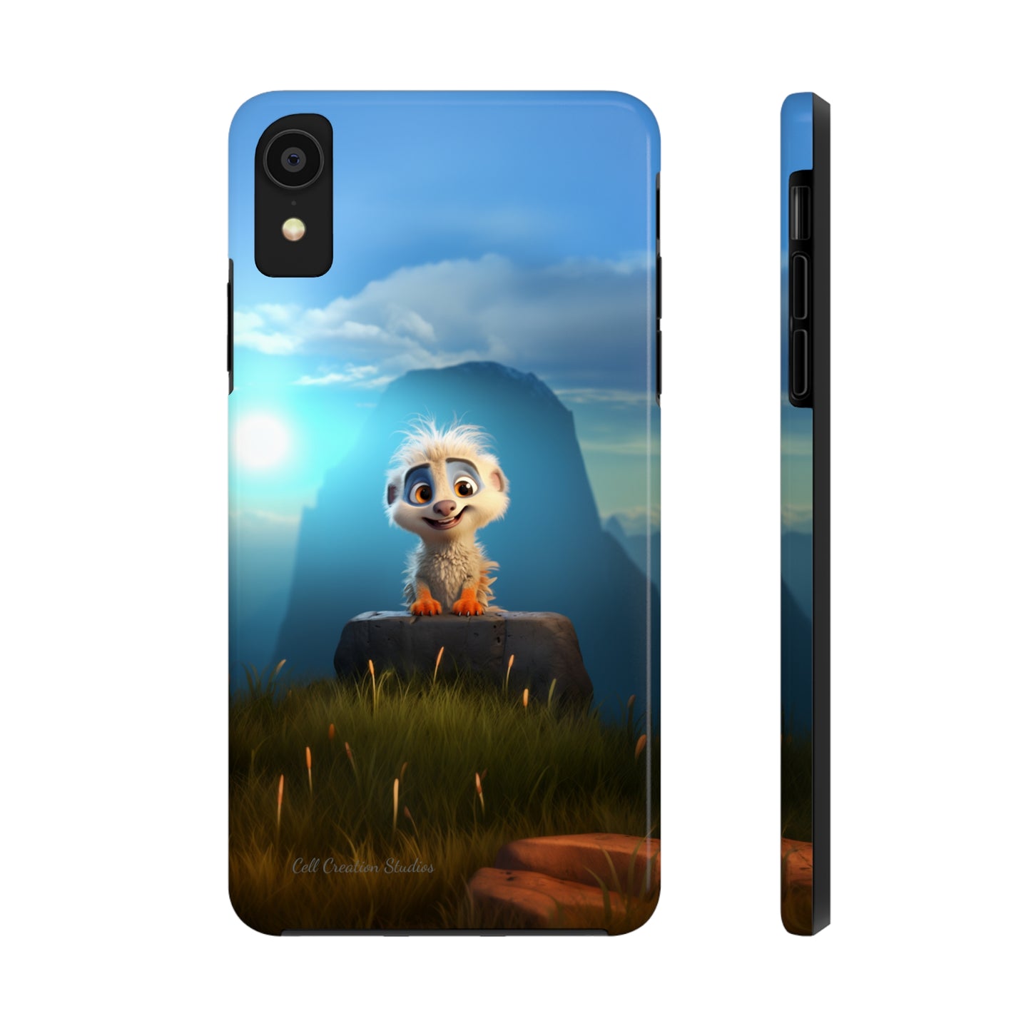 Introducing the "Mountain Explorer Buddy" Cell Phone Case – Embark on Adventures with an Animated Cute Animal -Tough Phone Cases