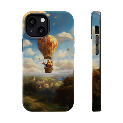 Introducing the "Winnie-The-Pooh's Balloon Adventure" Cell Phone Case – Soar to New Heights in Style -MagSafe Tough Cases