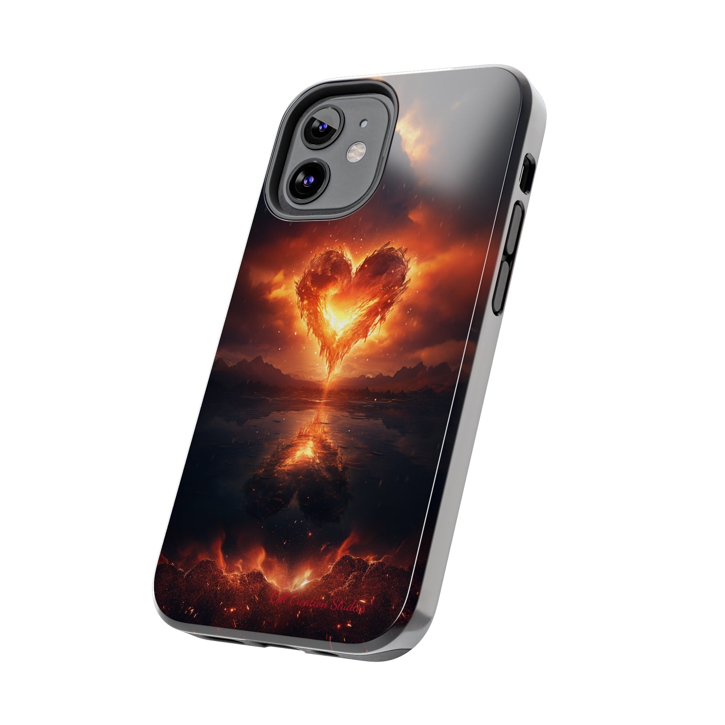 Introducing the "Flaming Heart" Cell Phone Case – Ignite Your Passion! -Tough Phone Cases