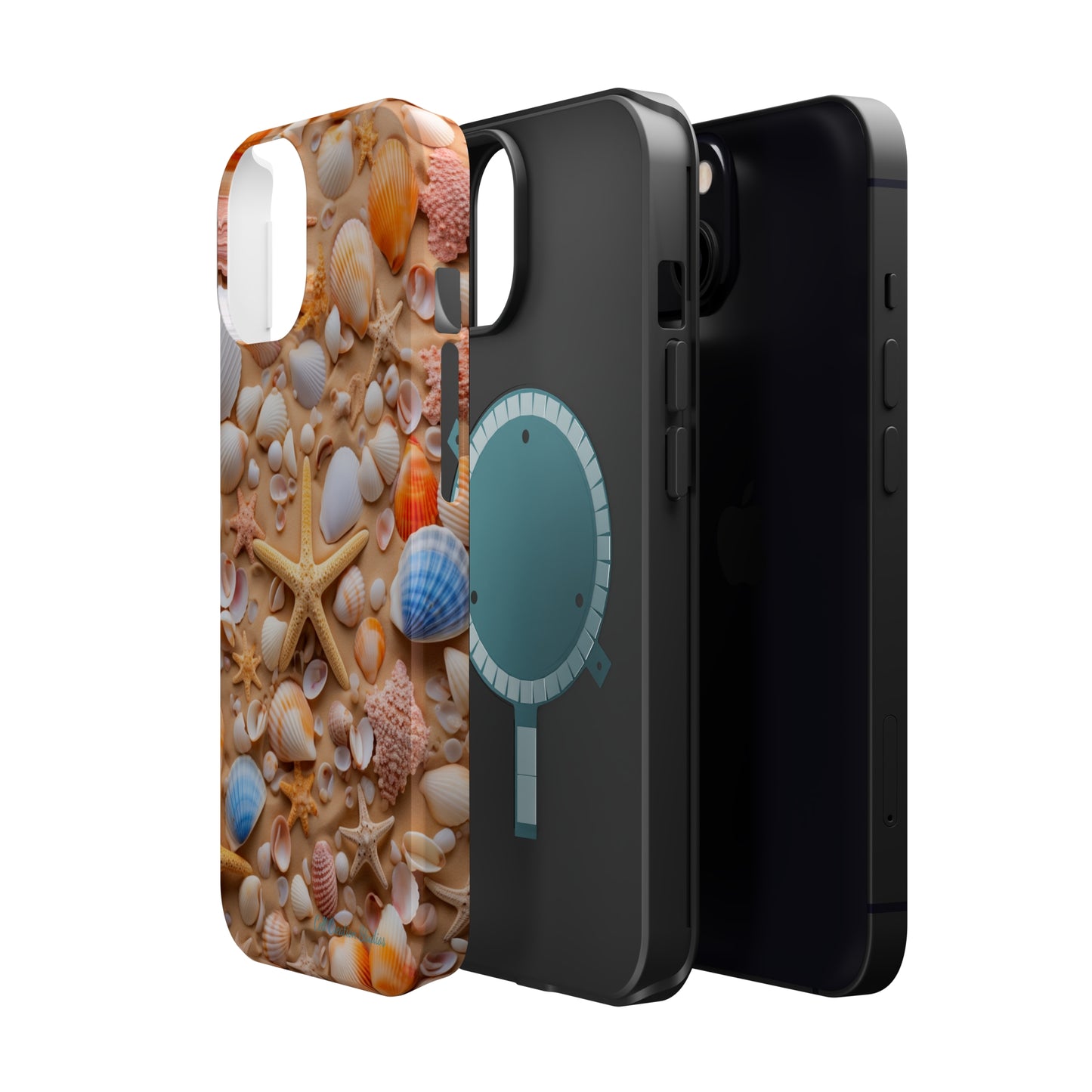 "Seaside Serenity Phone Case: Starfish and Seashells" -MagSafe Tough Cases